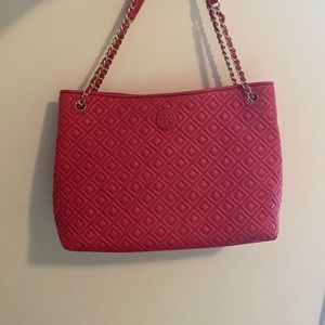 Tory Burch Quilted Leather Tote